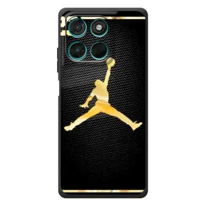 Силиконовый Чехол Nike Air Jordan на Мото Джи77 (Джордан 23)
