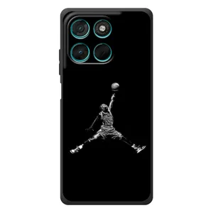 Силиконовый Чехол Nike Air Jordan на Мото Джи77 (Джордан)