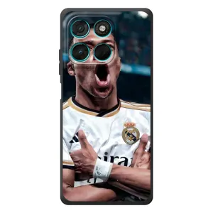 Чехол (TPU) с Футболистом на Motorola Moto G77 (Гол Мбаппе)