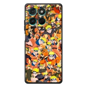Чехлы с принтом Наруто на Motorola Moto G77 (Коллаж Наруто)