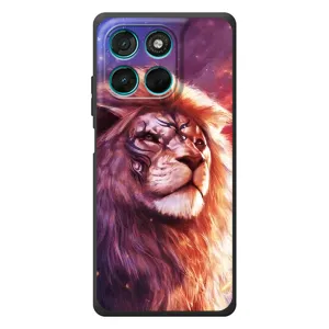 Чехол с картинкой на Motorola Moto G77 (Красочный ЛЕВ)