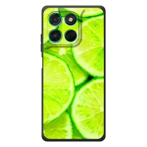 Чехол с изображением вкусной еды для Motorola Moto G77 (Лайм)