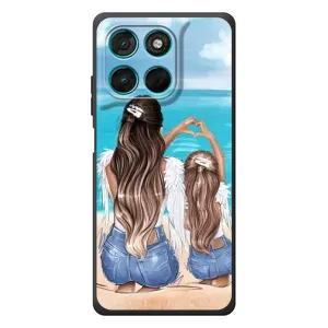 Чехлы для МАМЫ на Motorola Moto G77 (Мама и дочь)