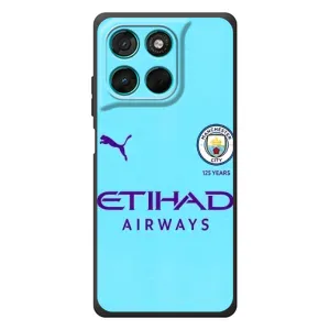 Силиконовые Чехлы принт Футбол на Motorola Moto G77 (Man City)