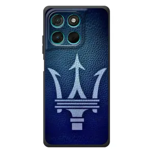 Чехлы с тематикой "Крутые машины" на Motorola Moto G77 (Лого Maserati)