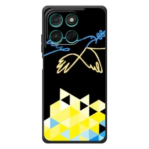 Чехол на Motorola Moto G77 Украинский дизайн (Мир для Украины)
