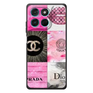 Чехол (Dior, Prada, YSL, Chanel) для Motorola Moto G77 (Модница)