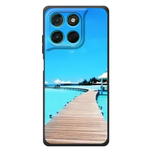 Летний Чехол на Motorola Moto G77 (Набережная)