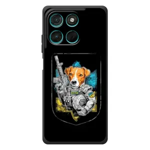 Чехол с принтом для Motorola Moto G77 (Патрон Воин)