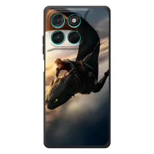 Чехол дракон Беззубик для Motorola Moto G77 (Полет Беззубика)