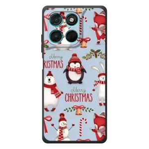 Чехол Санта Клаус для Motorola Moto G77 (Рождественский)