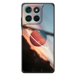 Чехол (ТПУ) с планетами на Motorola Moto G77 (Сатурн)