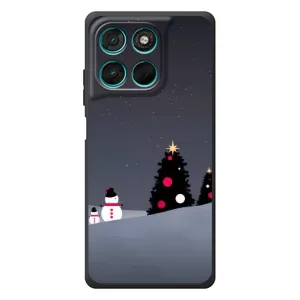 Чехлы на Новый Год Motorola Moto G77 (Снеговички)