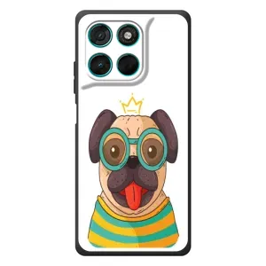 Бампер для Motorola Moto G77 с картинкой "Песики" (Собака Король)