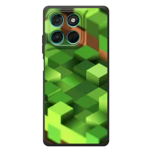 Чехлы для Motorola Moto G77 (Персонажи Майн Крафт) (Текстура)
