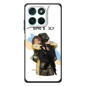 Патриотический Чехол для Motorola Moto G77 (Верим в ЗСУ)