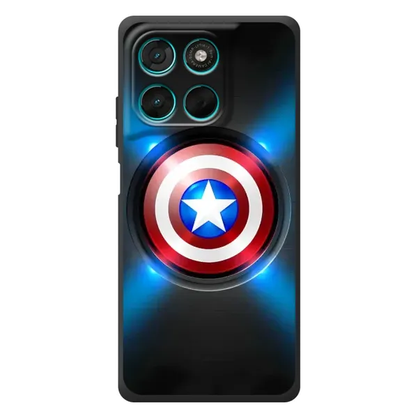 Чехол с рисунком «Яркий Щит Капитана» для Motorola Moto G77 Чехол с рисунком «Яркий Щит Капитана» для Motorola Moto G77