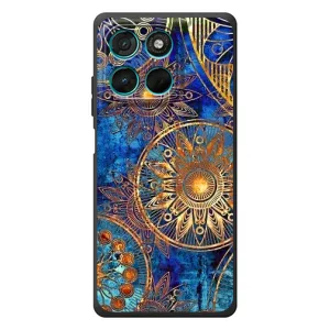 Чехлы со смыслом для Motorola Moto G77 (Золотые узоры)