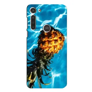 Чохол з зображенням смачної їжі для Motorola MOTO G8 (Ананас)
