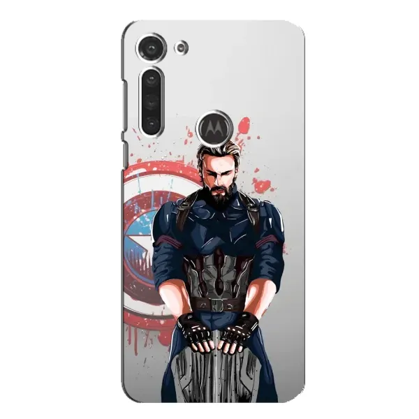 Чехол с рисунком «Арт капитан» для Motorola MOTO G8