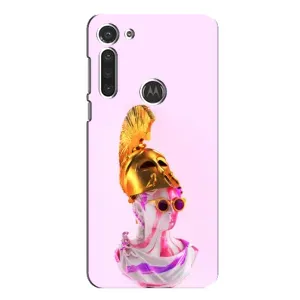 Чехол с Прикольным принтом на Motorola MOTO G8 (АРТ Статуя)