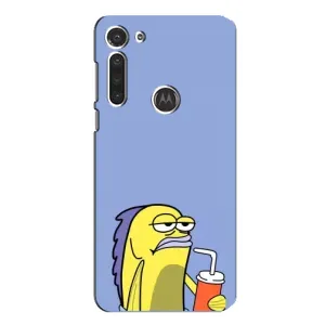 Бампер с принтом Мемы для Motorola MOTO G8 (Безразличие)