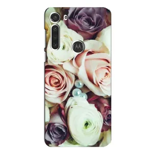 Чехлы с принтом Розочки для Motorola MOTO G8 (Букет РОЗ)