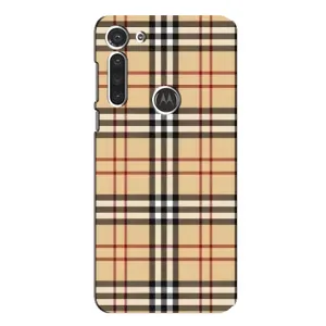 Чехол с Брендами одежды на Мото Джи 8 (Burberry стиль)