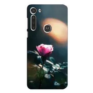 Чехлы с принтом Розочки для Motorola MOTO G8 (Цветок ночной)