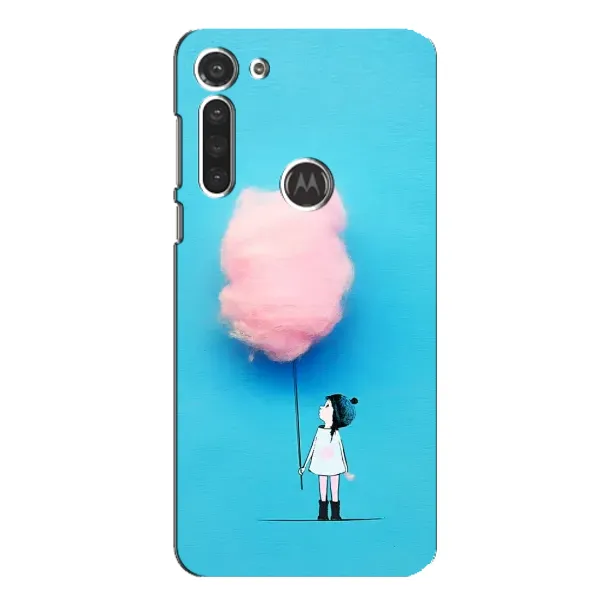 Чехол с рисунком «Девочка с тучкой» для Motorola MOTO G8 Чехол с рисунком «Девочка с тучкой» для Motorola MOTO G8