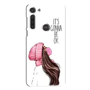 Чехол Стильные девушки на Motorola MOTO G8 (Девушка в маске)