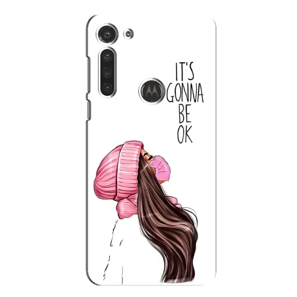 Чехол с рисунком «Девушка в маске» для Motorola MOTO G8 Чехол с рисунком «Девушка в маске» для Motorola MOTO G8