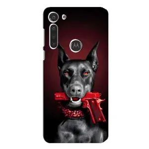 Чехол ДОБЕРМАН для Motorola MOTO G8 (Доберман злой)