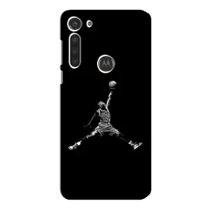 Силиконовый Чехол Nike Air Jordan на Мото Джи 8 (Джордан)