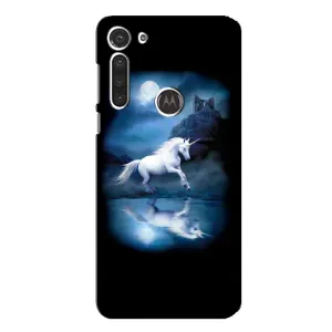 Чехол Unicorn на Motorola MOTO G8 (Единорог)