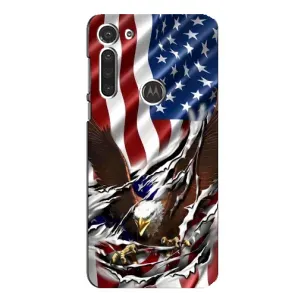 Чехол Флаг USA для Motorola MOTO G8 (Флаг USA)