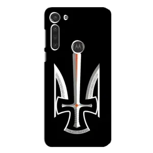 Чехол Укр Символика для Motorola MOTO G8 (Герб Свобода или Смерть)