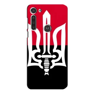 Чохли УПА (Червоно-Чорний) на Motorola MOTO G8 (Герб України)