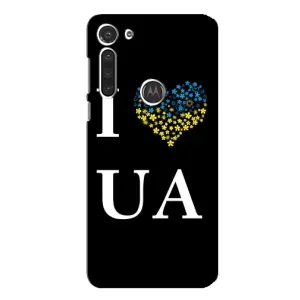 Силиконовый Чехол на Motorola MOTO G8 (Я-Украина) (I Love UA)