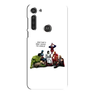 Чехлы для Motorola MOTO G8 (Для Христиан) (Иисус супергерой)