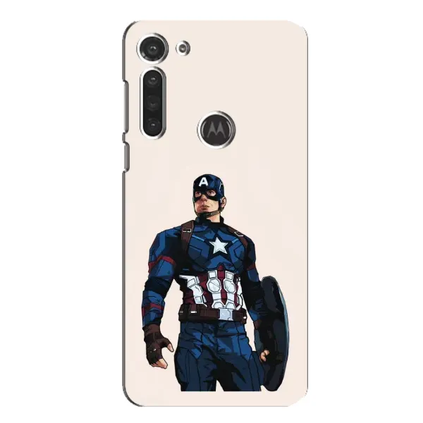 Чехол с рисунком «Капитан Америка» для Motorola MOTO G8