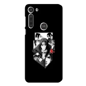 Чехлы с картинкой Итачи Учиха на Motorola MOTO G8 (Коллаж Итачи)