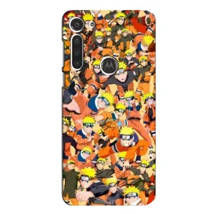 Чехлы с принтом Наруто на Motorola MOTO G8 (Коллаж Наруто)