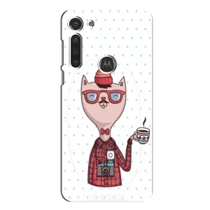 Чехол на тематику: Коты для Motorola MOTO G8 (Кот аристократ)