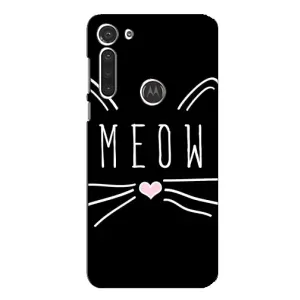 Бампер с изображением Котиков для Мото Джи 8 (КОТИК MEOW)