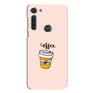 Чохол з зображенням смачної їжі для Motorola MOTO G8 (Кружка Кави)