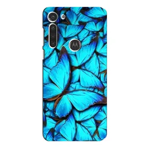 Силиконовый бампер с картинкой животных для Motorola MOTO G8 (Крылья бабочек)
