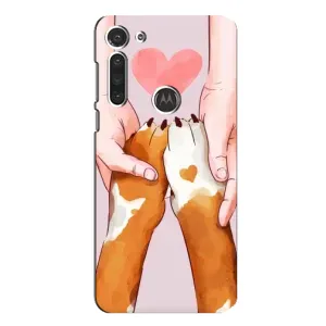 Чехол (ТПУ) Милые собачки для Motorola MOTO G8 (Любовь к собакам)