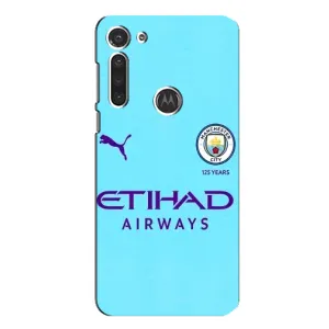 Силиконовые Чехлы принт Футбол на Motorola MOTO G8 (Man City)