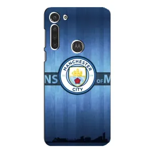 Силиконовые Чехлы принт Футбол на Motorola MOTO G8 (ManCity)